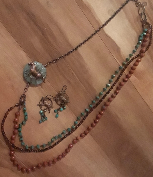 Vintage Necklace/Earring Set - Picture 5 of 7